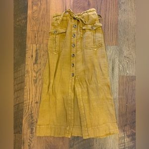 Free People Utility Midi Skirt